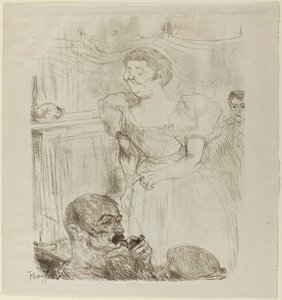 Di ti Fellow、カフェコンサートのイギリス人歌手 作： Henri de Toulouse-Lautrec