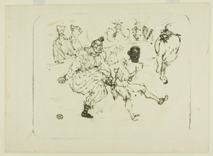 フットとショコラ 作： Henri de Toulouse-Lautrec