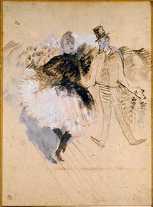 ムーラン・デ・ラ・ガレットのグールとヴァランタン・ル・デソッセ 作： Henri de Toulouse Lautrec
