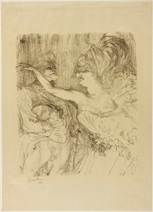 「パリ・キ・マルシェ」のガイとミーリー 作： Henri de Toulouse-Lautrec