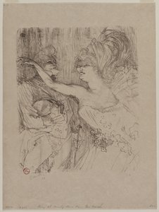 「パリ・キ・マルシェ」のガイとミーリー 作： Henri de Toulouse-Lautrec