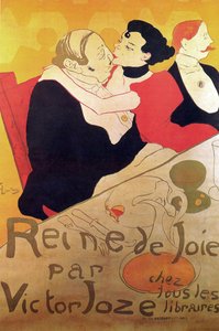 アンリ・ド・トゥールーズ・ロートレック 1864 - 1901 年、フランスの画家、喜びの女王 1892 年 作： Henri de Toulouse Lautrec