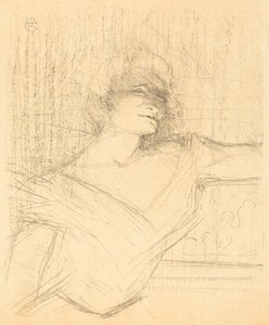 In "La glu" (イン "ラ グル") 作： Henri de Toulouse-Lautrec