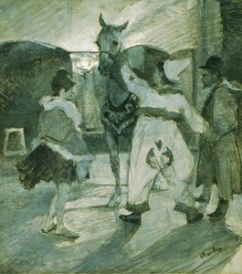 サーカスの翼で 作： Henri de Toulouse-Lautrec