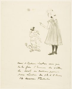 展示会へのご招待 作： Henri de Toulouse-Lautrec