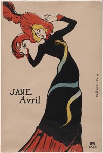 ジェーン・アヴリル 作： Henri de Toulouse-Lautrec