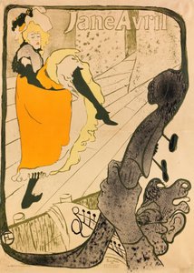 ジェーン・アヴリル 作： Henri de Toulouse-Lautrec