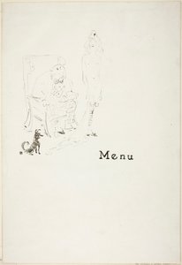 裸の少女: メニュー 作： Henri de Toulouse-Lautrec