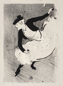 カフェ・コンサート：エドメ・レスコ 作： Henri de Toulouse-Lautrec