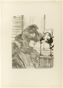 Le Margoin (マドモアゼル ルイーズ ブルーエ) 作： Henri de Toulouse-Lautrec