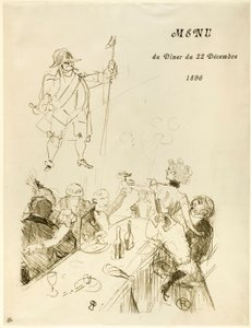 ル・スイス、メニュー 作： Henri de Toulouse-Lautrec