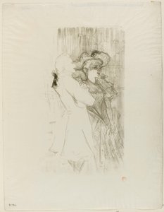 La Chanson de Fortunioの貸し手とオーゲス 作： Henri de Toulouse-Lautrec