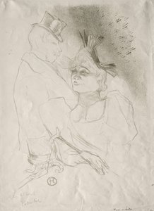 貸し手と男爵 作： Henri de Toulouse-Lautrec