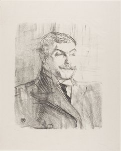 Treize LithographysのLucien Guitry 作： Henri de Toulouse-Lautrec