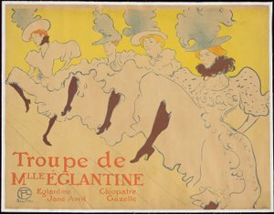 マドモアゼル・エグランティーヌ一座 作： Henri de Toulouse-Lautrec