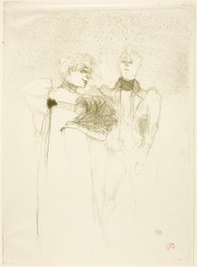 マダム・サタンの貸し手マドモアゼル 作： Henri de Toulouse-Lautrec