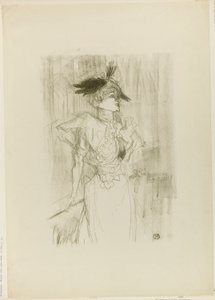 マドモアゼル・マルセル・レンダー、立っている 作： Henri de Toulouse-Lautrec