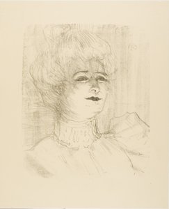 マリー・ルイーズ・マルシー、Treize Lithographies より 作： Henri de Toulouse-Lautrec
