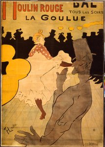 Moulin Rouge-La Goulue (värilitografia) 作： Henri de Toulouse Lautrec