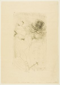 老人と少女 作： Henri de Toulouse-Lautrec