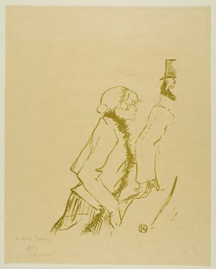 哀れなストリートウォーカー！ 作： Henri de Toulouse-Lautrec