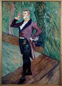 コメディフランセーズのアンリ・サマリー（1865-1902）の全身像 作： Henri de Toulouse Lautrec