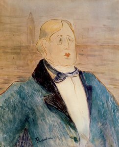 オスカーワイルドの肖像 作： Henri de Toulouse Lautrec