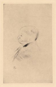 男の肖像 作： Henri de Toulouse-Lautrec