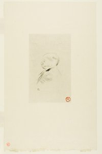 男の肖像 作： Henri de Toulouse-Lautrec