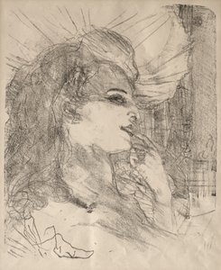 俳優と女優の肖像画: 13 枚のリトグラフ: アンナ・ヘルド 作： Henri de Toulouse-Lautrec