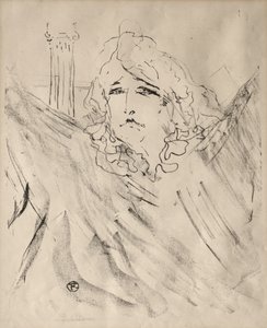 俳優と女優の肖像: 13 枚のリトグラフ: サラ・ベルナール 作： Henri de Toulouse-Lautrec