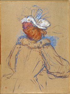 後ろから見た赤毛の女性 作： Henri de Toulouse-Lautrec