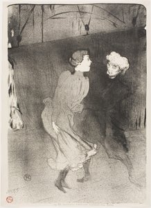 フォリー・ベルジェールでのリハーサル、エミレンヌ・ダランソンとマリキータ 作： Henri de Toulouse-Lautrec