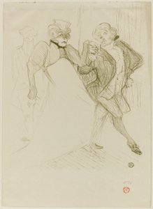 レジャンとガリポー、マダム・サン・ジェネ 作： Henri de Toulouse-Lautrec