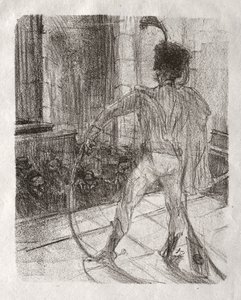 シナイ半島のふもと：シナゴーグでのシュロメ大騒ぎ 作： Henri de Toulouse-Lautrec