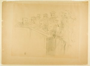アートン裁判（一皿目） 作： Henri de Toulouse-Lautrec