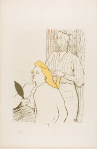 ヘアドレッサー、テアトル・リブレのプログラム 作： Henri de Toulouse-Lautrec