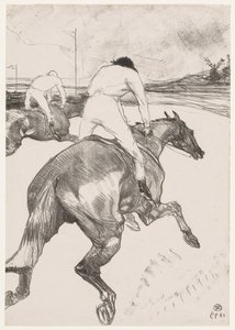ジョッキー 作： Henri de Toulouse-Lautrec
