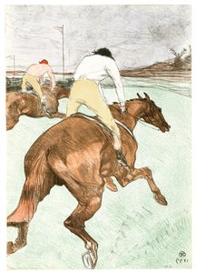 ジョッキー 作： Henri de Toulouse Lautrec