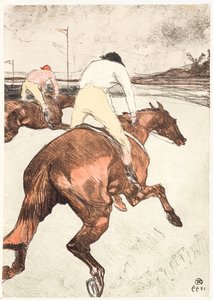 ジョッキー 作： Henri de Toulouse Lautrec