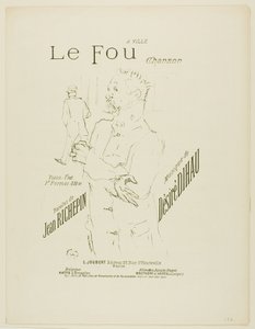 狂人、デジレ・ディオーのメロディーより 作： Henri de Toulouse-Lautrec