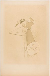 帽子職人、ルネ・ヴェール 作： Henri de Toulouse-Lautrec