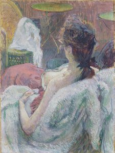 休憩中のモデル 作： Henri de Toulouse Lautrec