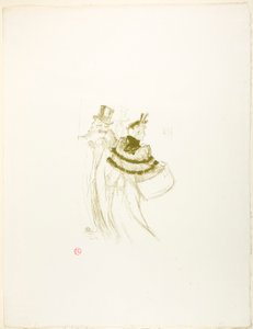 ザ オールド ジェントルメン 作： Henri de Toulouse-Lautrec