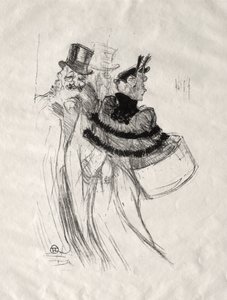 ザ オールド ジェントルメン 作： Henri de Toulouse-Lautrec