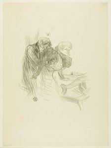 Au Pied du Sinaï からのポーランドのユダヤ人の祈り 作： Henri de Toulouse-Lautrec