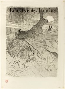 ウサギのワルツ 作： Henri de Toulouse-Lautrec