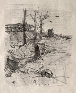 ガリシアの墓地 作： Henri de Toulouse-Lautrec