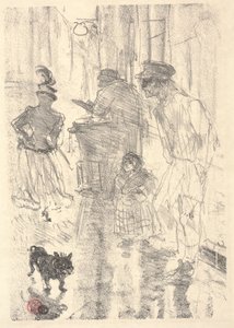 顔（リト） 作： Henri de Toulouse Lautrec