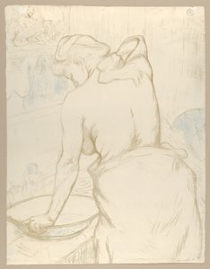 『Elles』誌掲載の「洗濯」 作： Henri de Toulouse-Lautrec